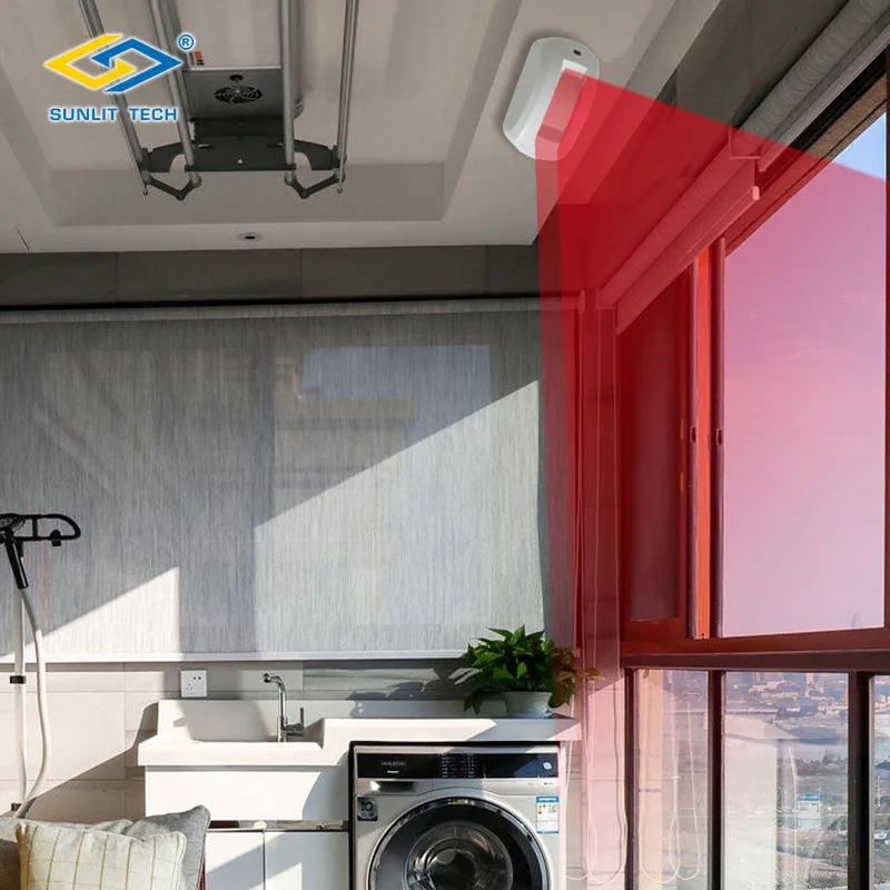 Easy Installation Ceiling Mount or Wall Mount DC12V Wired Mini Curtain Window Passive PIR Motion Sensor for DIY Alarm System