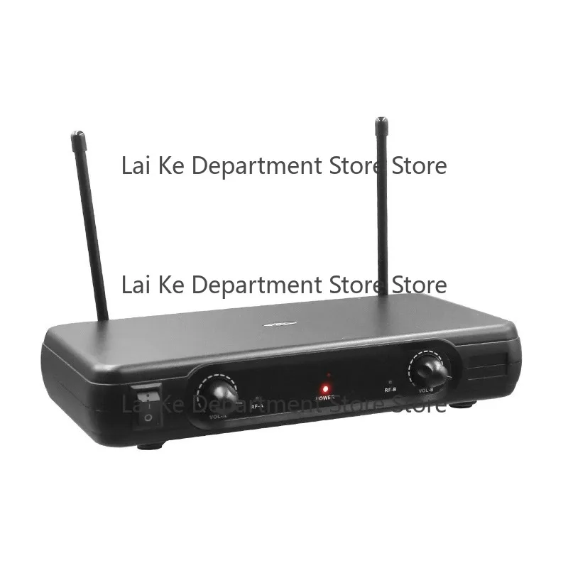 T22 Wireless One-to-Two FM Microphone, Professional Stage Mic for Performances, KTV, Meetings, and Outdoor UHF