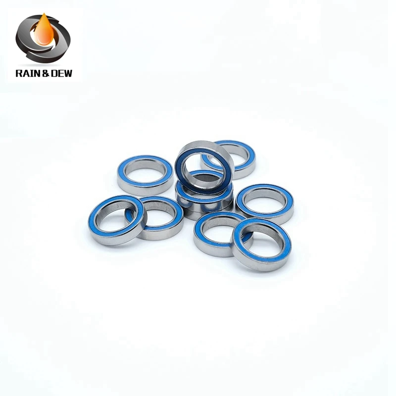 

（10PCS）MR104RS Bearing 4*10*4 mm ABEC-3 Hobby Electric RC Car Truck MR104 RS 2RS Ball Bearings MR104-2RS Blue Sealed