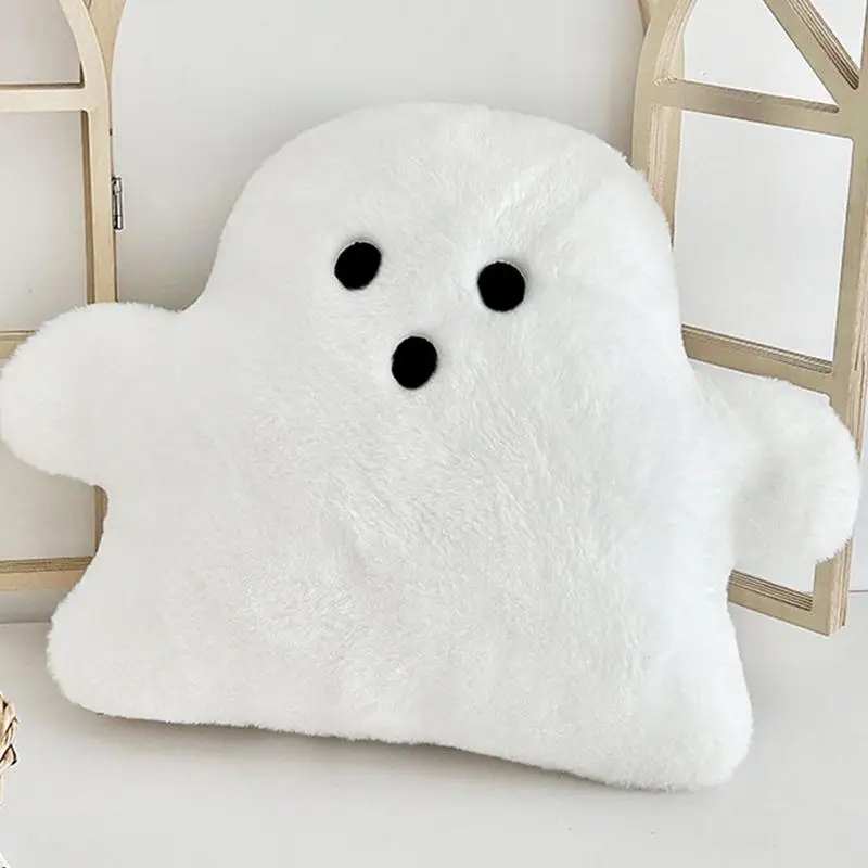 Jouet en peluche fantôme d'Halloween pour enfants, coussin doux, oreiller mignon, animal en peluche au beurre, décorations pour la maison, cadeau