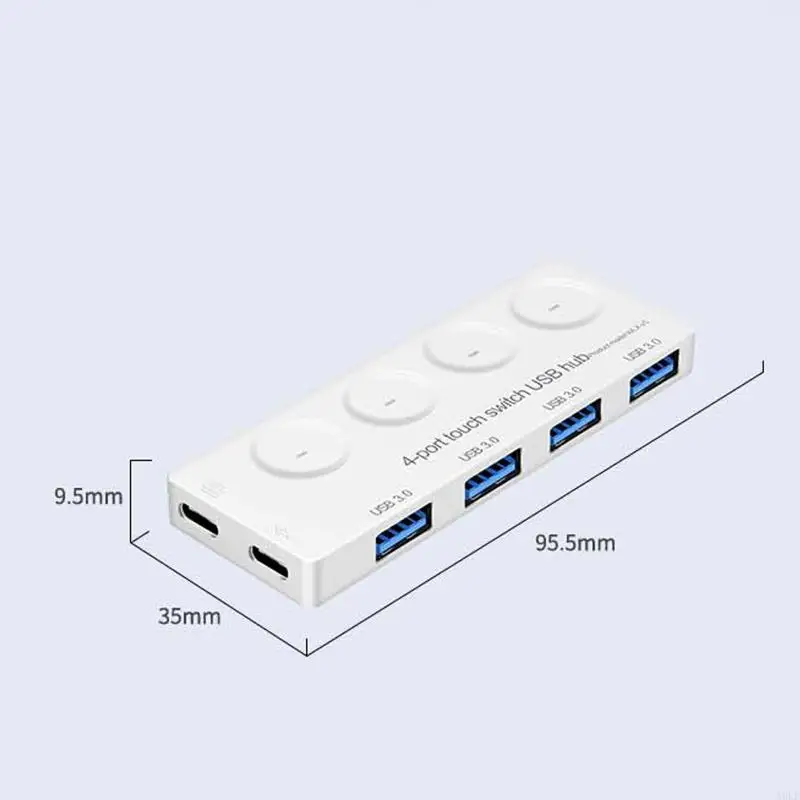 A9LF USB Hub divisor datos datos USB 4 puertos con para Charging PO