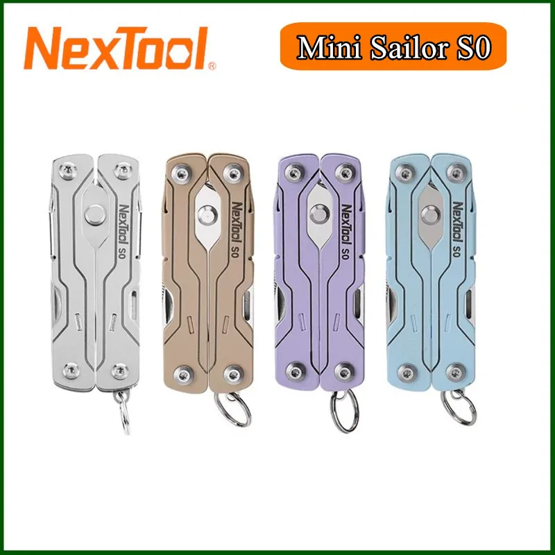 NexTool Mini Sailor Scissors S0 8-In-1 Micro Multitools Keychain EDC Portable Mini Pocket Scissors Outdoor Emergency Hand Tools