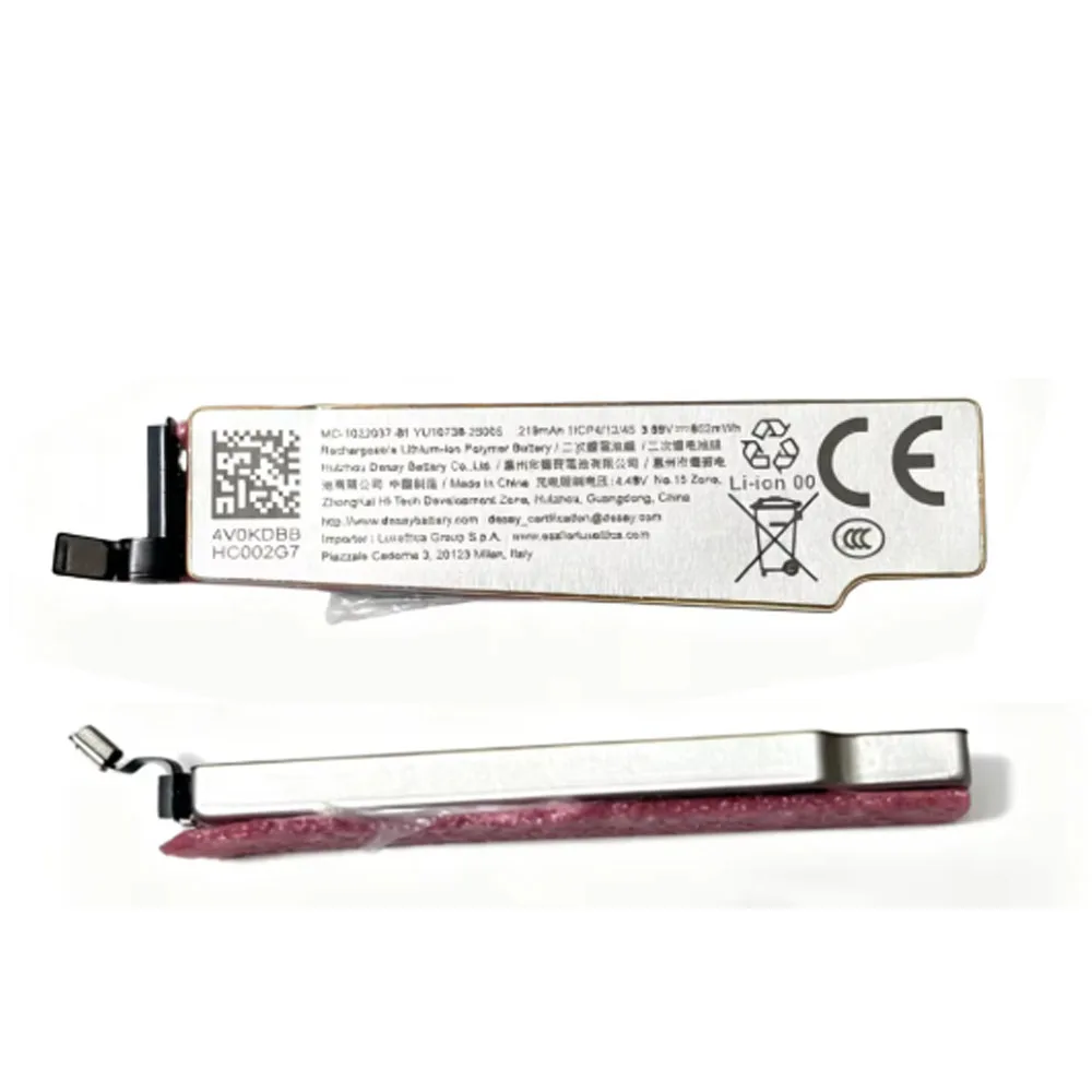 Oryginalna bateria 219mAh do okularów RayBan Meta MC-1022037-B Gen 1 Gen 2 Wayfarer Headliner Skyler Optics RW4001/2/3/6/13/11 AI Glasses — zdjęcie produktu 5