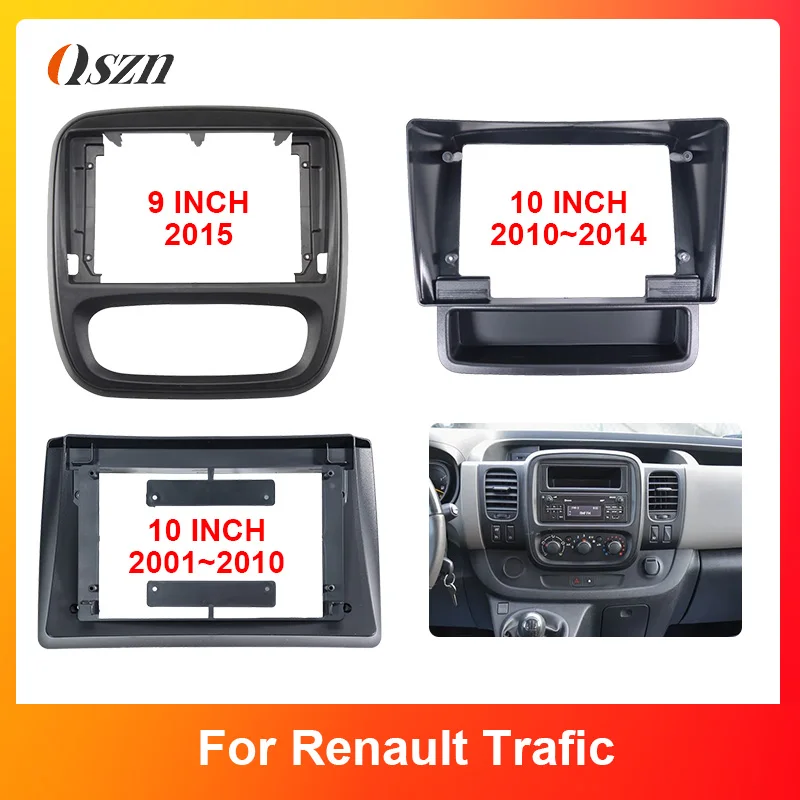 

Автомобильная рамка, лицевая панель для RENAULT TRAFIC/OPEL VIVARO 2006-2015, 9/10,1-дюймовый адаптер-декодер, комплект панели приборной панели Android