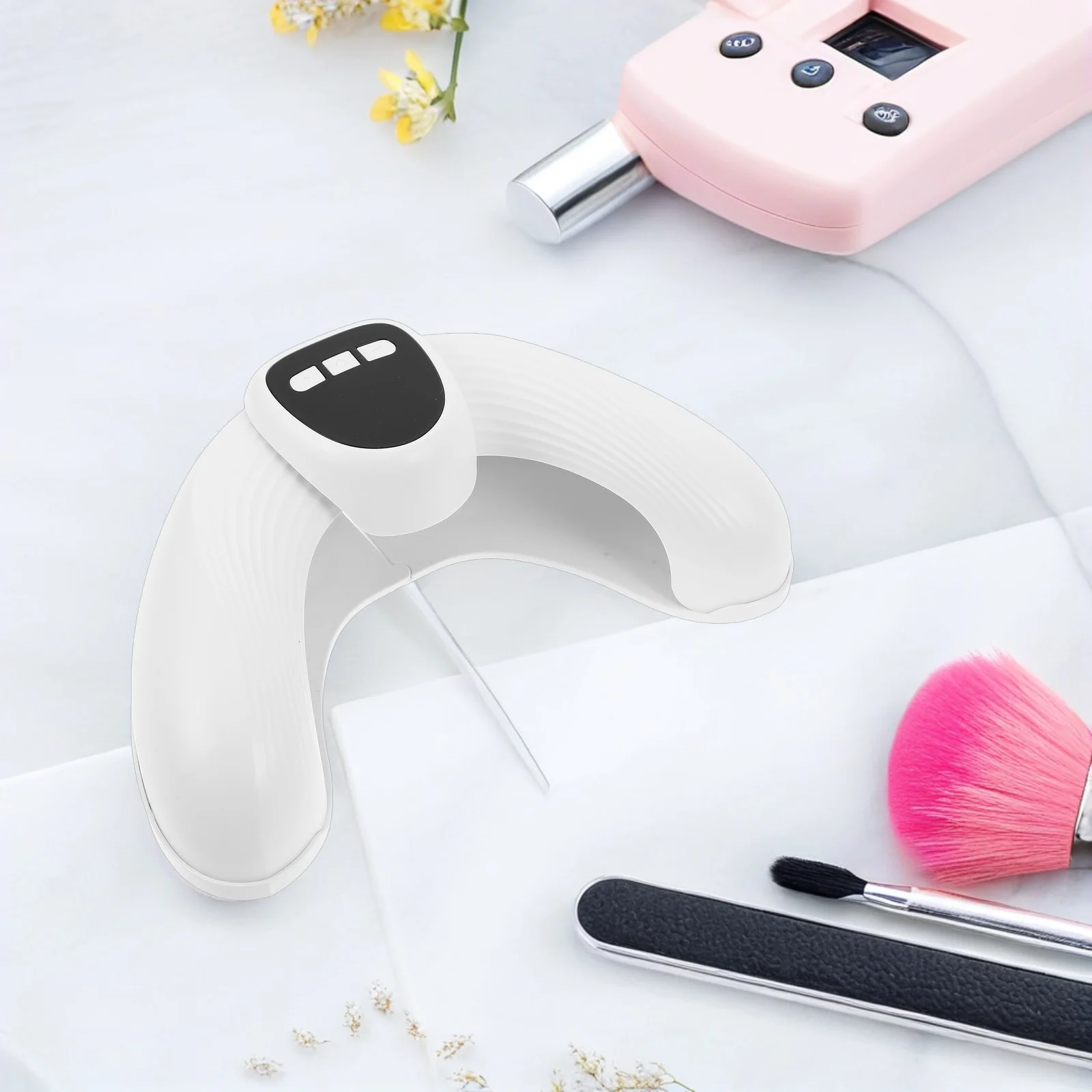 Lampe à ongles professionnelle en forme de U avec double lumière LED Uv pour sèche-poles, Protection Anti-annulation, conception Portable