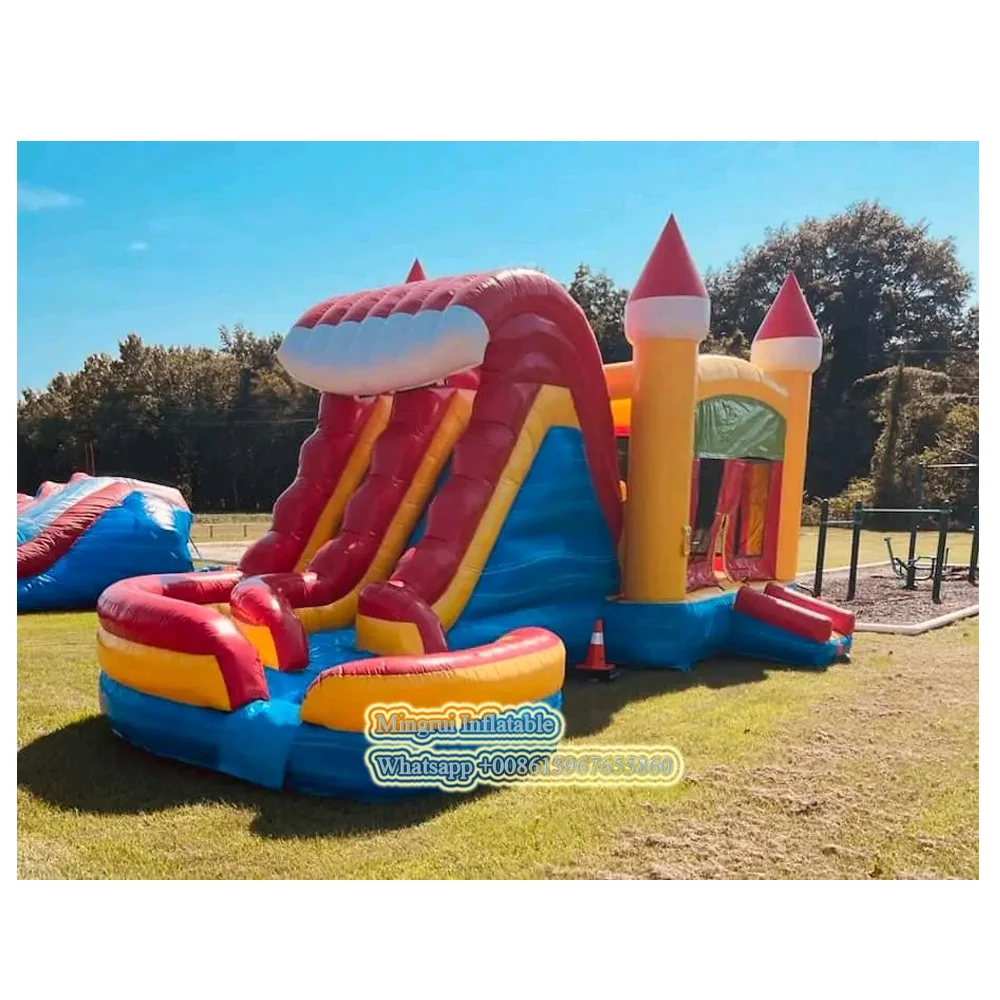 Giant water slide combo sale 3in1 inflatable Bouncer Slide Combo