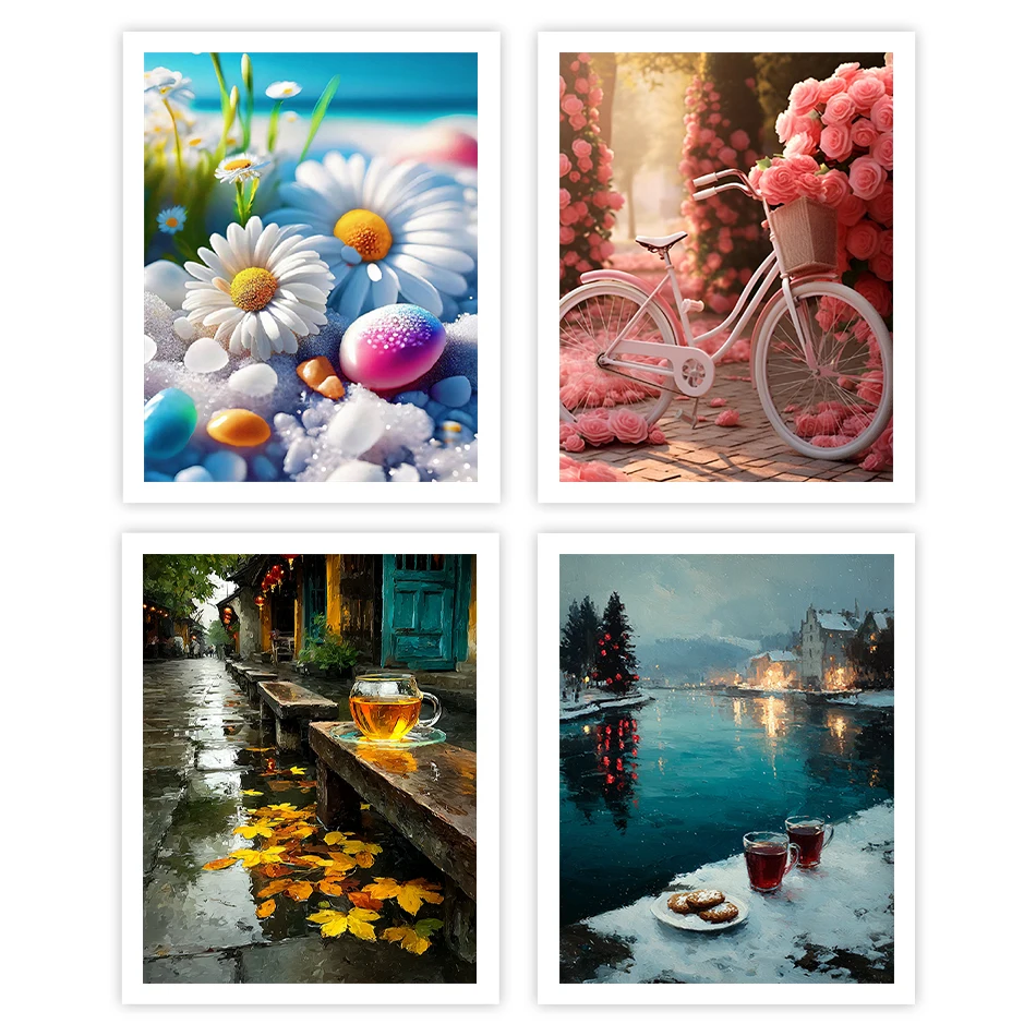 

GATYZTORY Painting By Numbers Acrylic Landscape For Drawing hobby Arts Crafts Paint Kit Framed Wall Art Modern Home Decor Items
