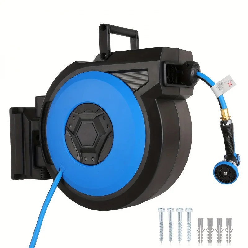 Retractable Garden Hose Reel, 5/8