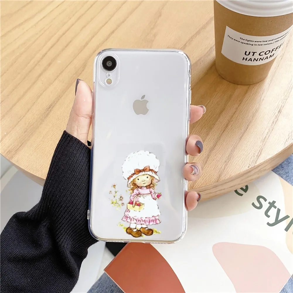 S-Sarah Kay Little_Girl Custodia per telefono per Iphone 15 11 13 14 Pro Max 7 8 Plus X Xr Xs Max Se2020 12mini Cover trasparente