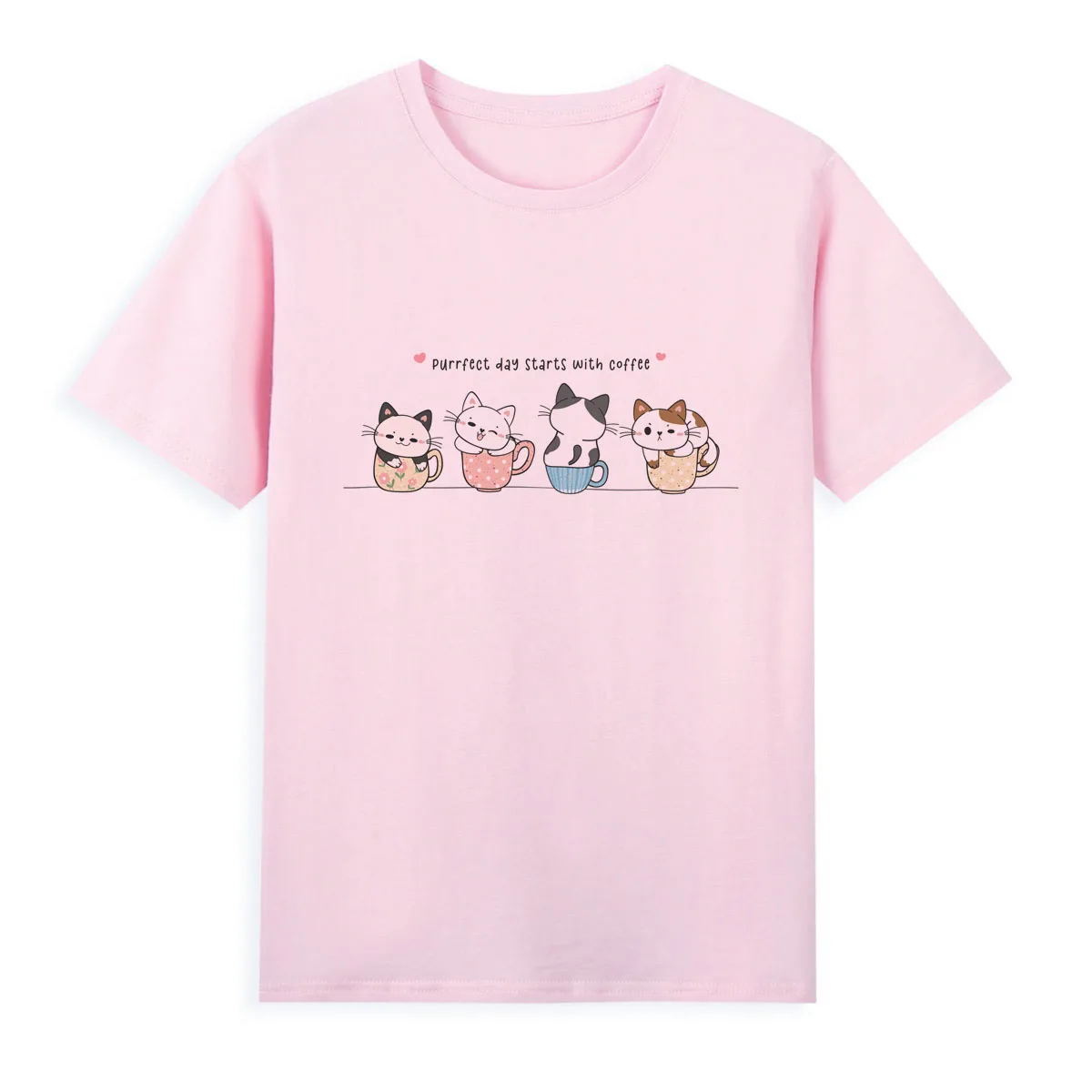 Super cute kitten T-shirt New Style Summer Clothing Women Original Brand Casual Top Tees A024