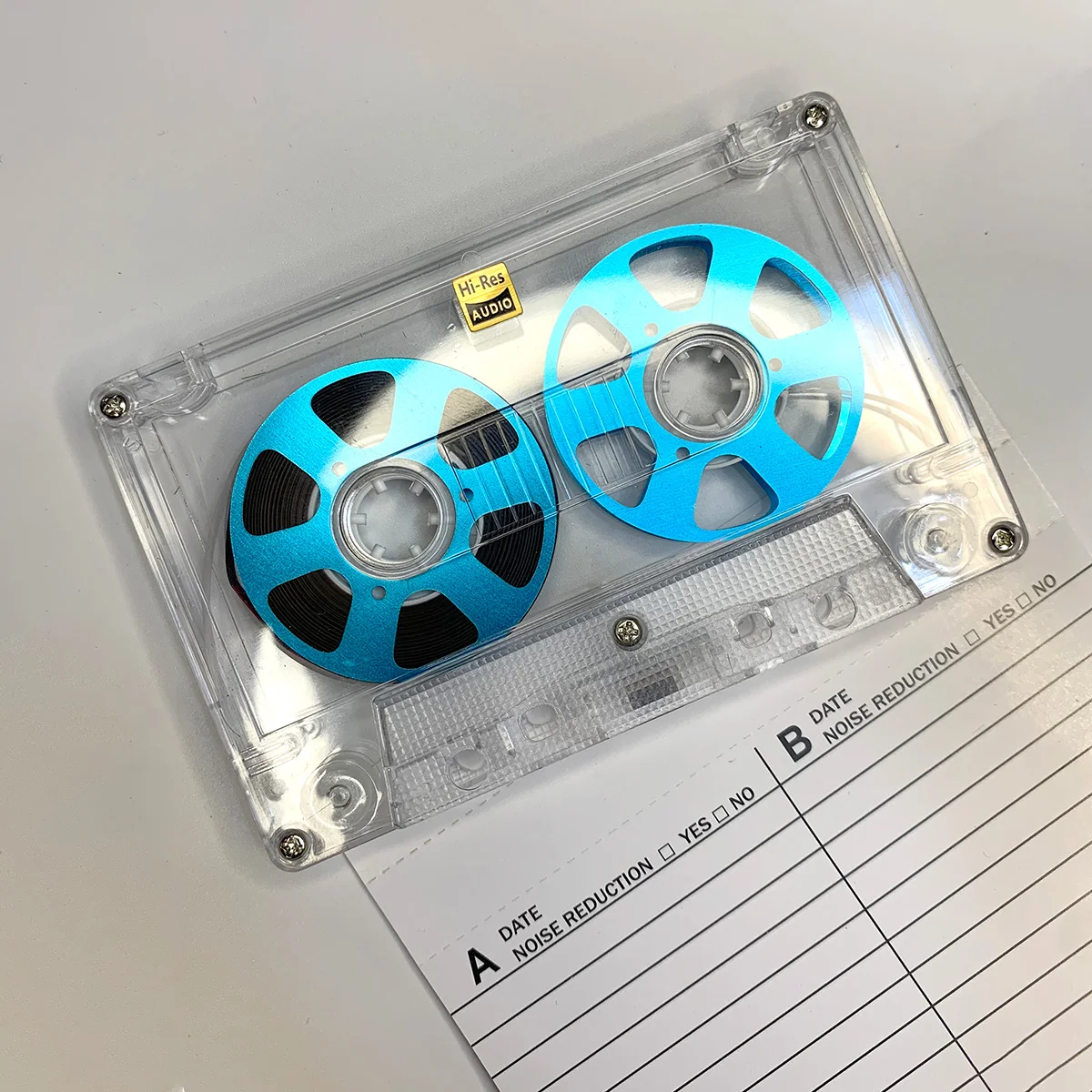 Retro Reel-to-Reel-Kassette, beidseitig beschichtetes Metall, 50 Minuten, leeres Kassettenband für Walkman-Aufnahmen (mit 50-minütigem Band) – Detail 5
