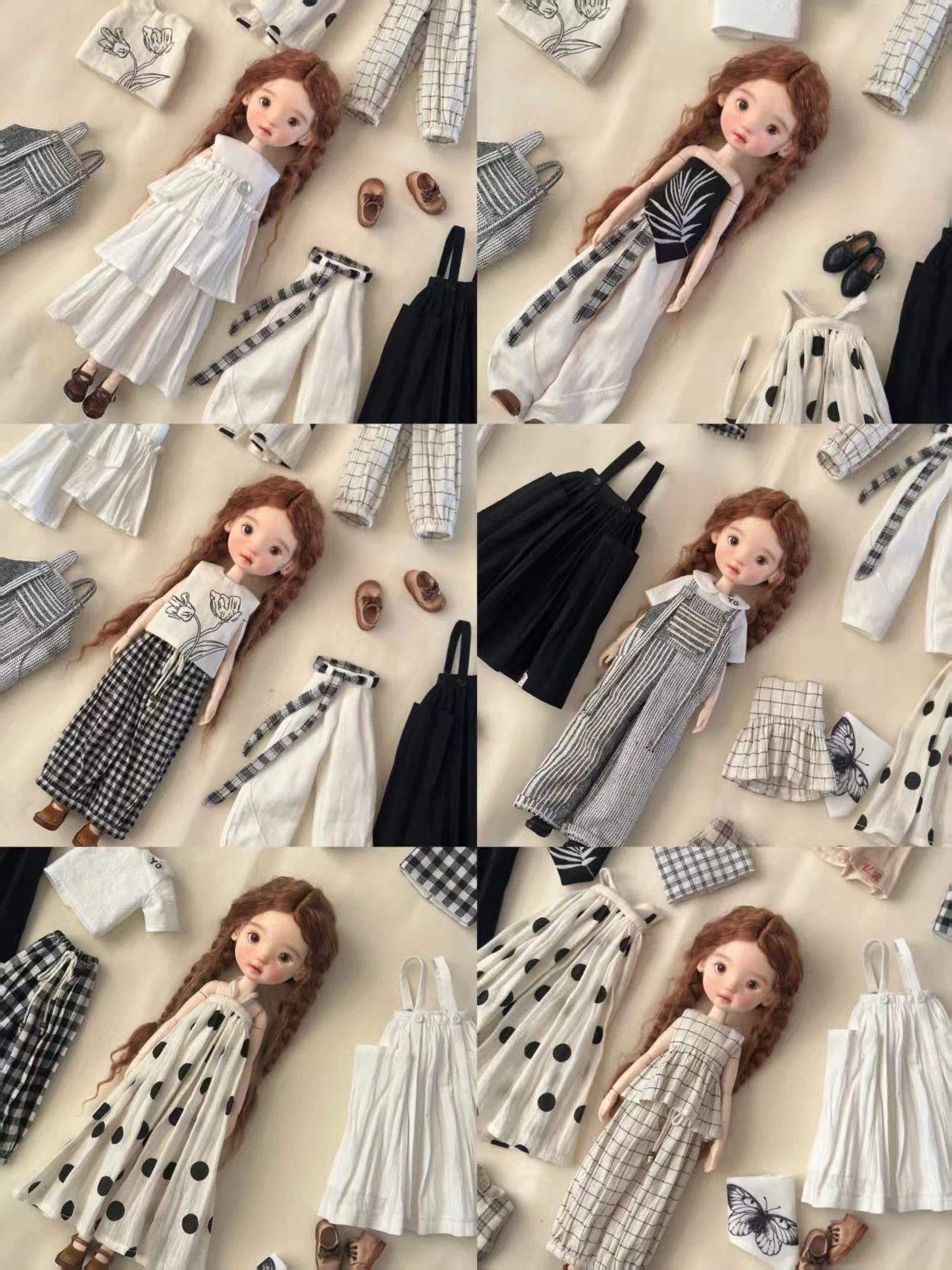 

Комплект одежды и юбок для кукол Kari Doll, Landazz, Landoudou, ob24, ob22