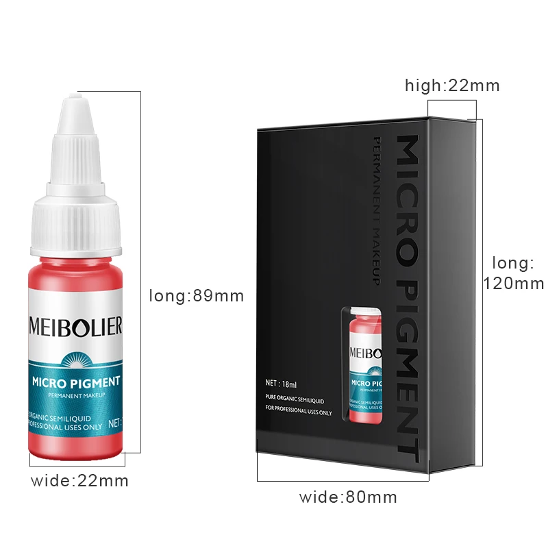 Organic Tattoo Ink for Microblading, Sobrancelha Tint, Microblading Pigment, Micropigmentation, Professional, PMU Accessories, 15ml