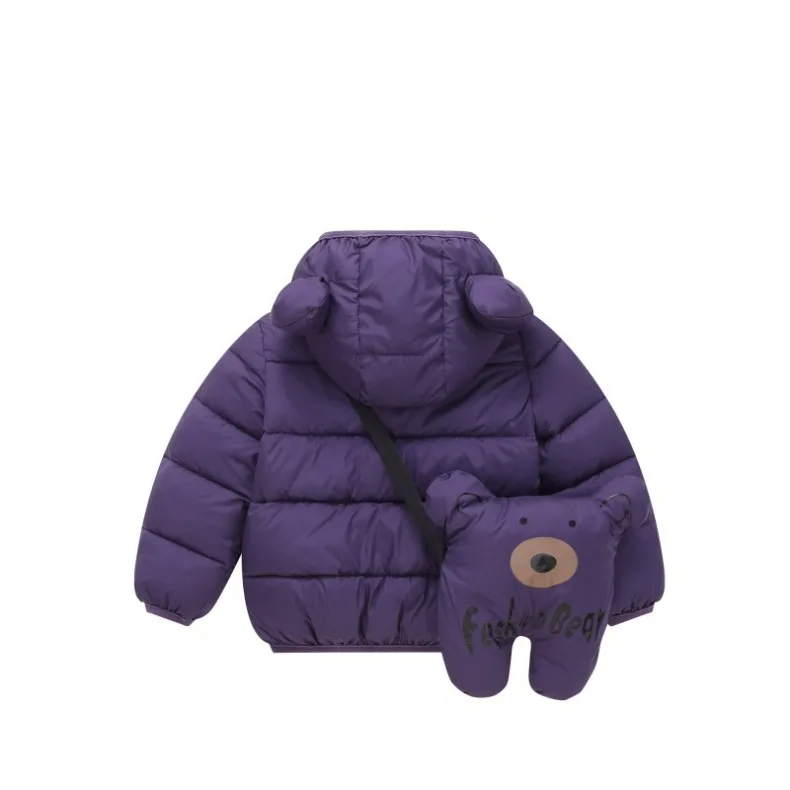 Herbst- und Winterjacke für Babys und Kleinkinder, wattierte Baumwolljacke, warme Daunenjacke für Kinder, lässige Oberbekleidung für Kinder, inklusive Tasche, Neu – Detail 3