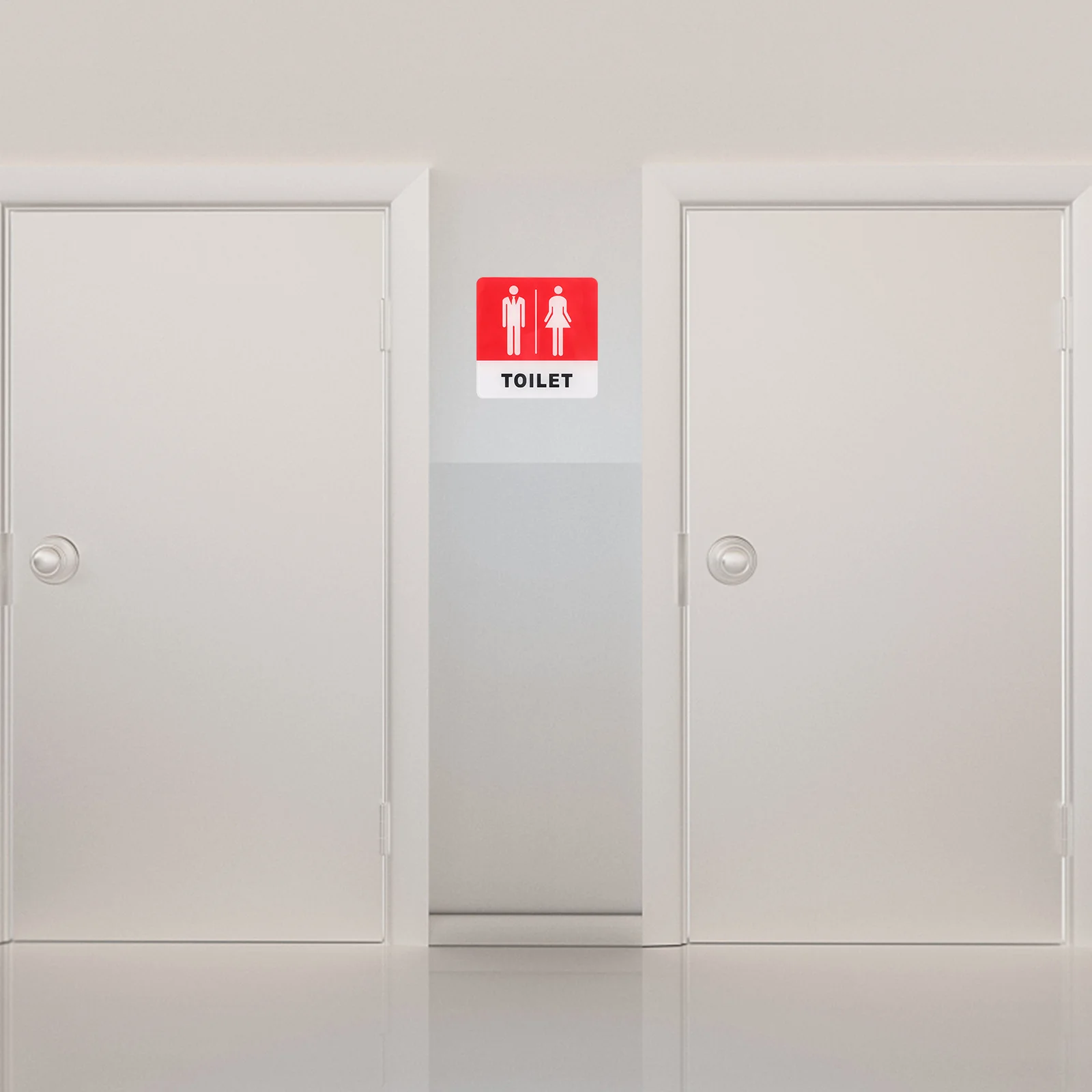 

Bathroom Signage Restroom Signs for Door Universal Toilet Sticker Business Acrylic Funny Men and Women