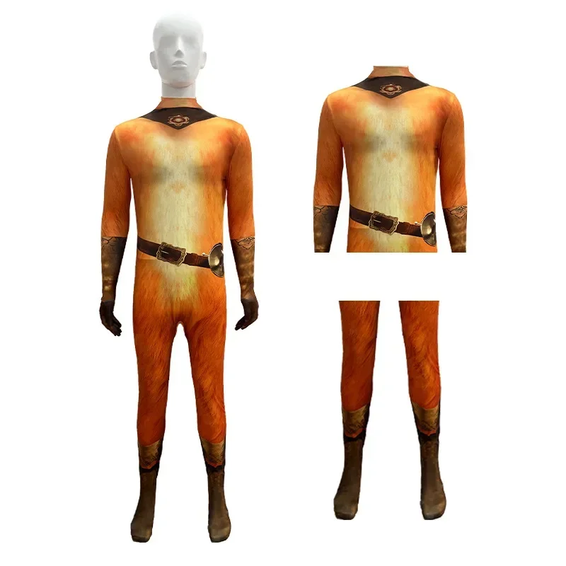 2024 Adult Boy Kitty Cosplay The Last Wish Puss in Boots Kids Cosplay Costume Children Jumpsuit Halloween Carnival Party Costume