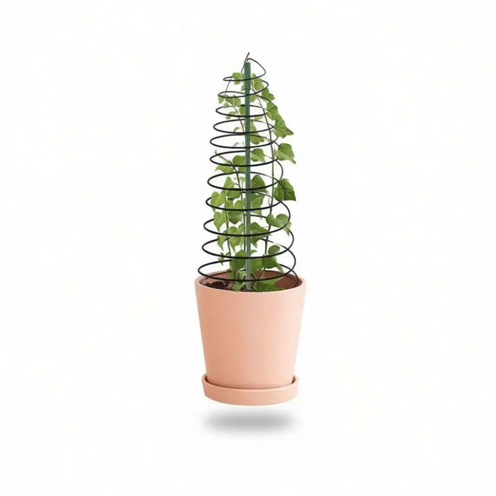 Spiral Plant Support Rack Adjustable Iron Climbing Trellis For Potted Flowers Vegetables Vines Garden Growth Stand