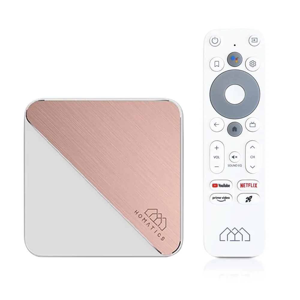 بديل جهاز تحكم عن بعد صوتي أصلي لصندوق هوماكس ، بي تي ، آر لايت ، 4K بلس ، جوجل نيتفليكس ، معتمد