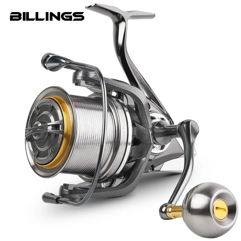 BILLINGS 8000-14000 Metal Spinning Reel 20KG Max Drag Long Casting Reel and Powerful Salt Water Surf Spinning Fishing Reel