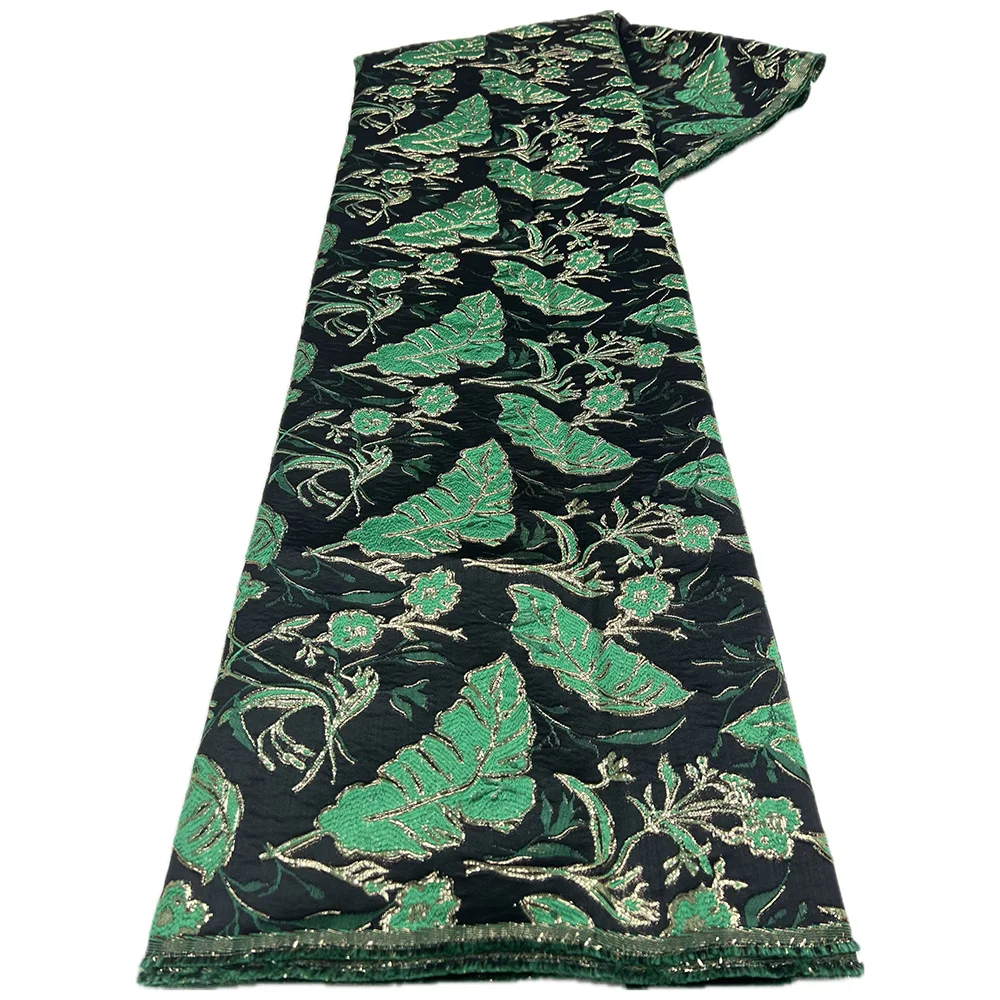 

PGC African Gilding Jacquard Lace Fabric 2025 High Quality Latest Damask for Women Brocade Lace Fabrics Nigerian 5 Yards