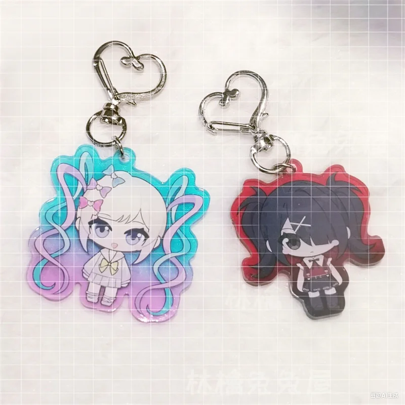

Game NEEDY GIRL OVERDOSE Ame Rain Cosplay Keychain Chain Acrylic Keyring Ornament Key Chain Bag Pendant Accessory Cute Prop