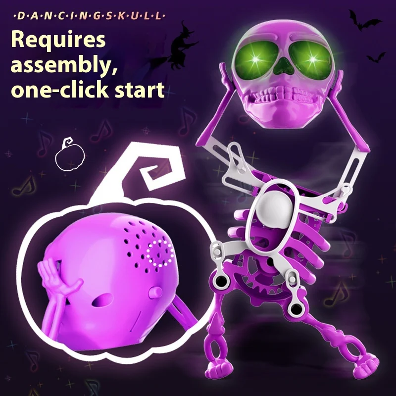 Squelette imprimé en 3D pour personnes dansant, jouet à ressort principal oscillant, nouveauté, petits ornements amusants pour les fêtes d'Internet, tendance des célébrités
