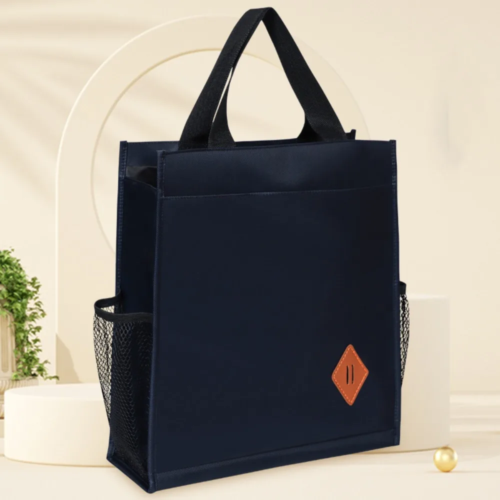 Large-capacity A4 File Tutorial Bags Multifunction Portable Student Tutorial Bags Stationery Casual Student Tote Handbag