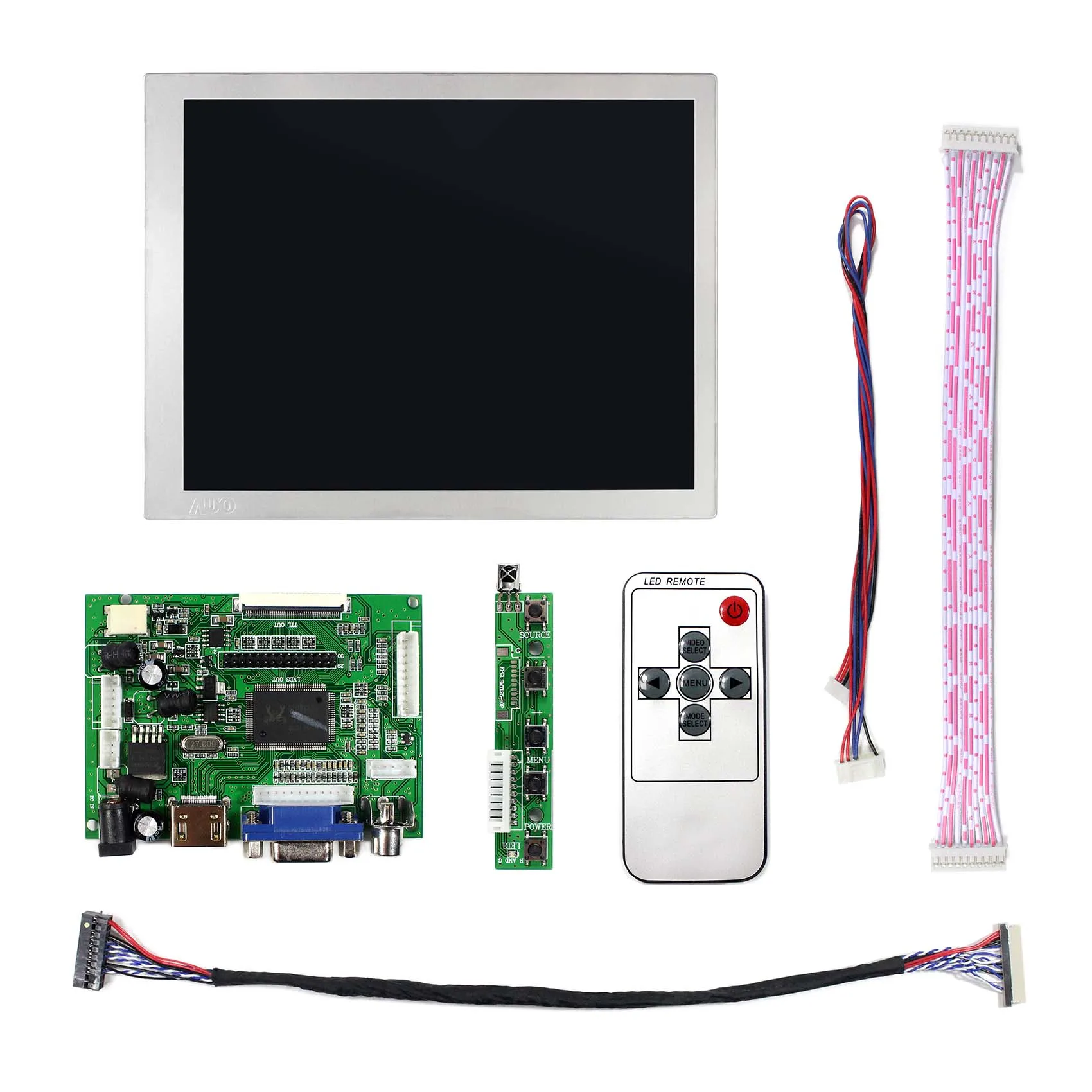 Placa controladora y pantalla LCD de 6,5 pulgadas G065VN01 V2 640X480 4:3, brillo, pantalla Industrial de 800nit, pantalla exterior legible con luz solar