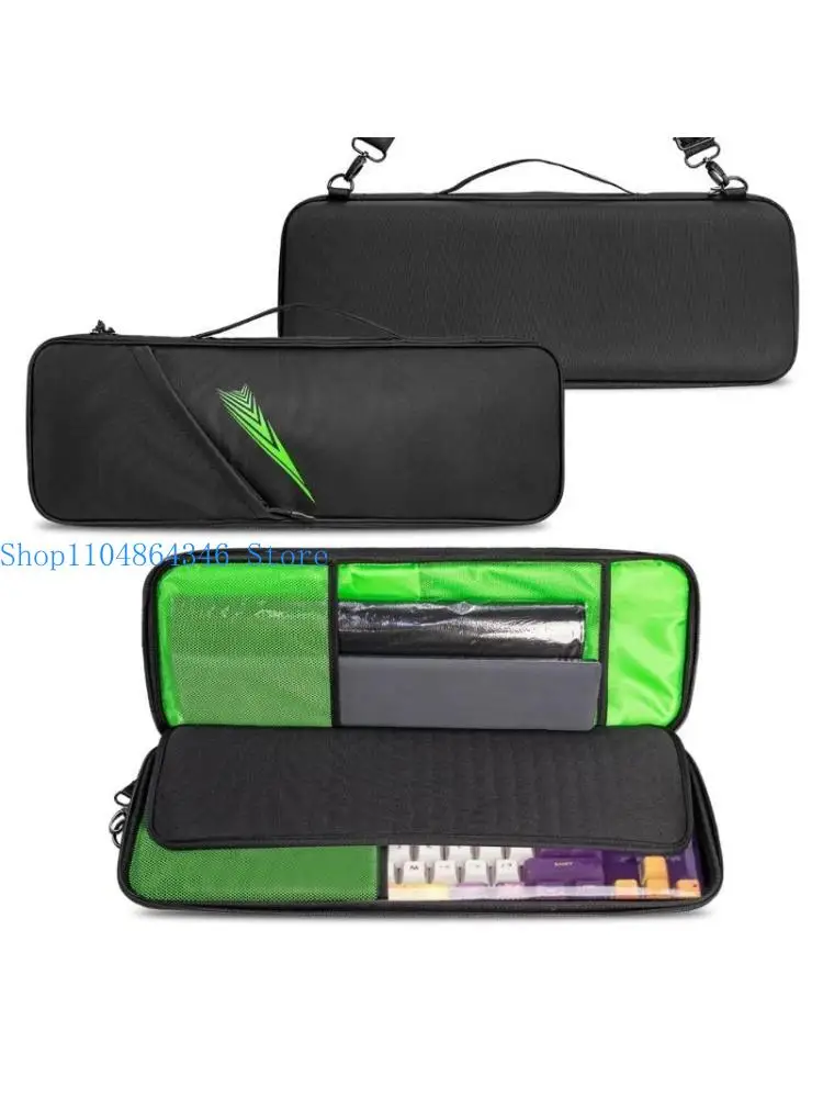 

652F Carrying Solution for Keyboards, 98 100Key Hard EVA Case with Convenient Wrist