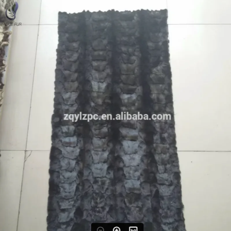 

Custom color patchwork mink head fur plate real mink fur rug fur blanket for sale