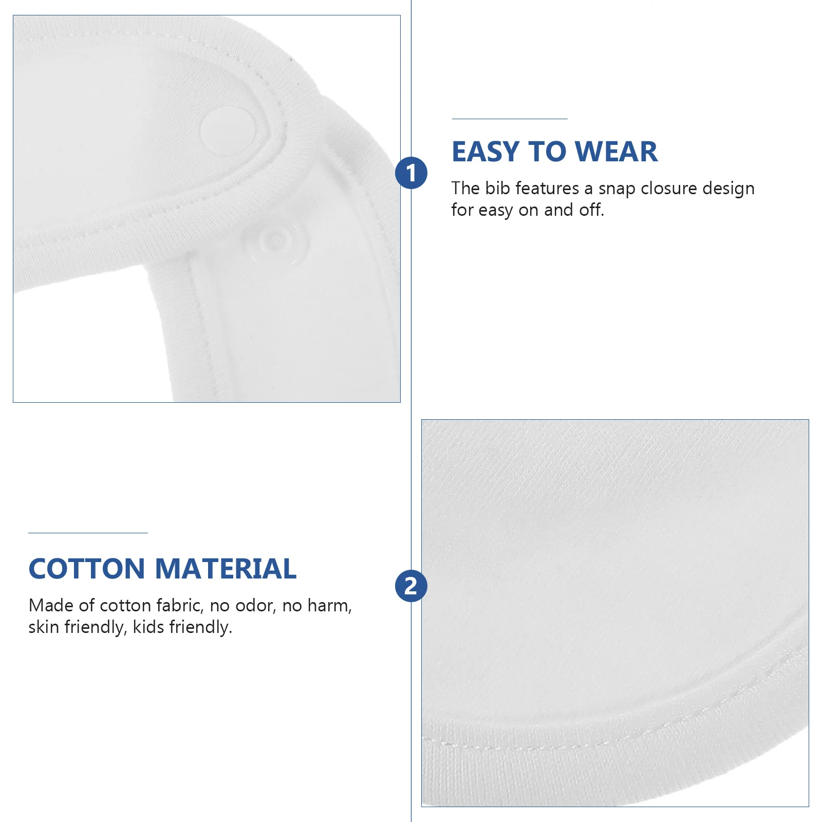 

8pcs Baby Bibs Cotton Drool Teething Bibs For Infant Toddler Unisex Absorbent Reusable Washable Drooling Protection