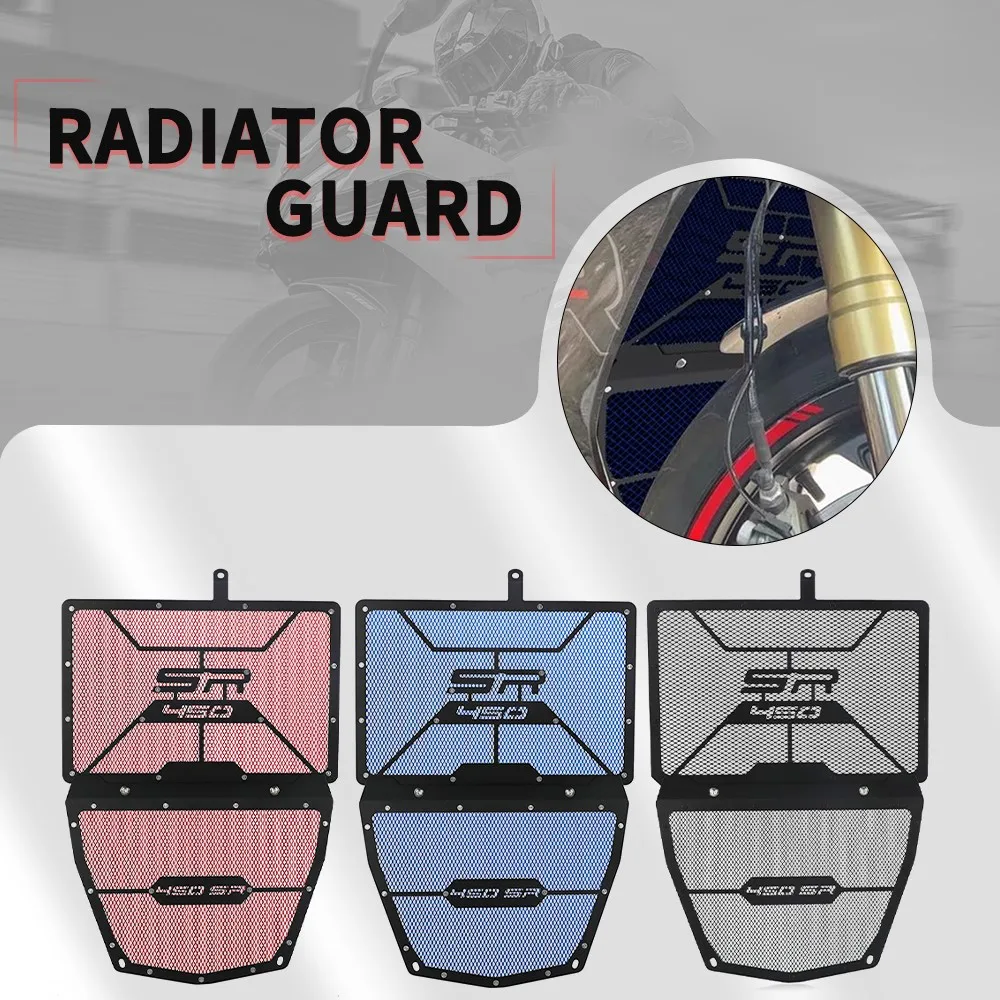 

2024 Motorcycle Radiator Grill Guard For CFMOTO CF MOTO 450SR 450SS 450 SR/SS 2023 2022 oil cooler Guard Protection Cover Set