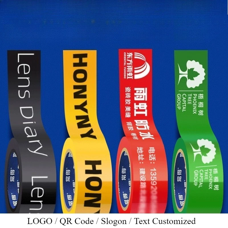 5 Rolls Personalized Adhesive Tapes Free Design LOGO Brand Printing Advertising Slogan for Carton Box Sealing Packing
