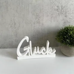1PC Goodluck Silicone Mold, Lucky Representative Shape Gypsum Concrete Crafts Decoration Birthday Gift