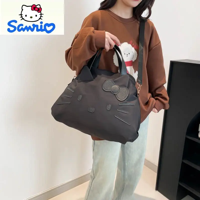 حقيبة أمتعة عصرية ذات سعة كبيرة للسيدات من سانريو، حقيبة سفر محمولة للتخزين في الهواء الطلق من هالو كيتي