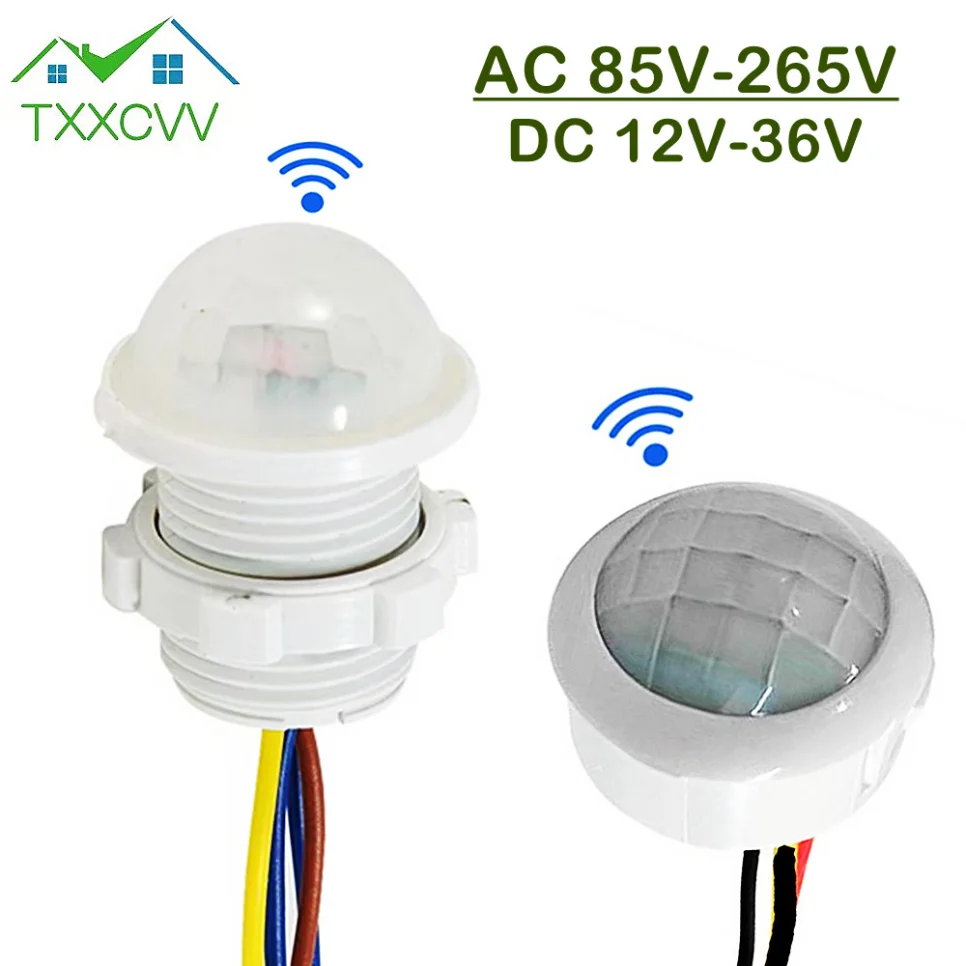 9V-60V 110V-220V Led Gevoelige Nachtlampje Thuis Indoor Outdoor Infrarood Licht Motion sensor Detectie Automatische Sensor Schakelaar