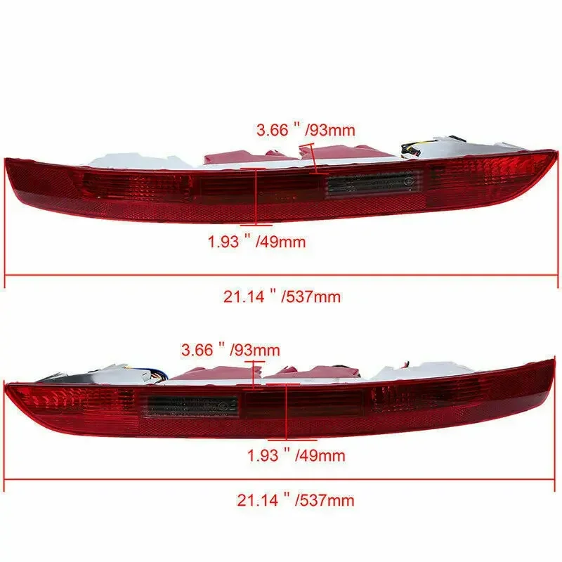

Rear Bumper Brake Light Assembly For Audi Q5 2009-2016 Tail Light with Bulbs & Wire Rear Turn Signal Lamp 8R0945096 8R0945095
