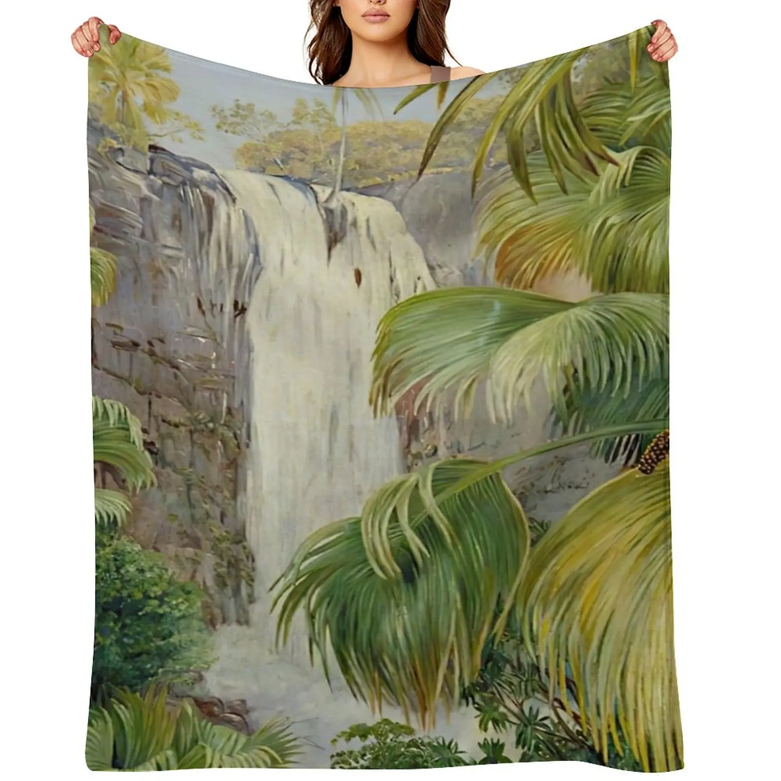 

Marianne North - Exotic Landscape Throw Blanket cosplay anime funny gift Blankets Sofas Of Decoration Decorative Sofa Blankets