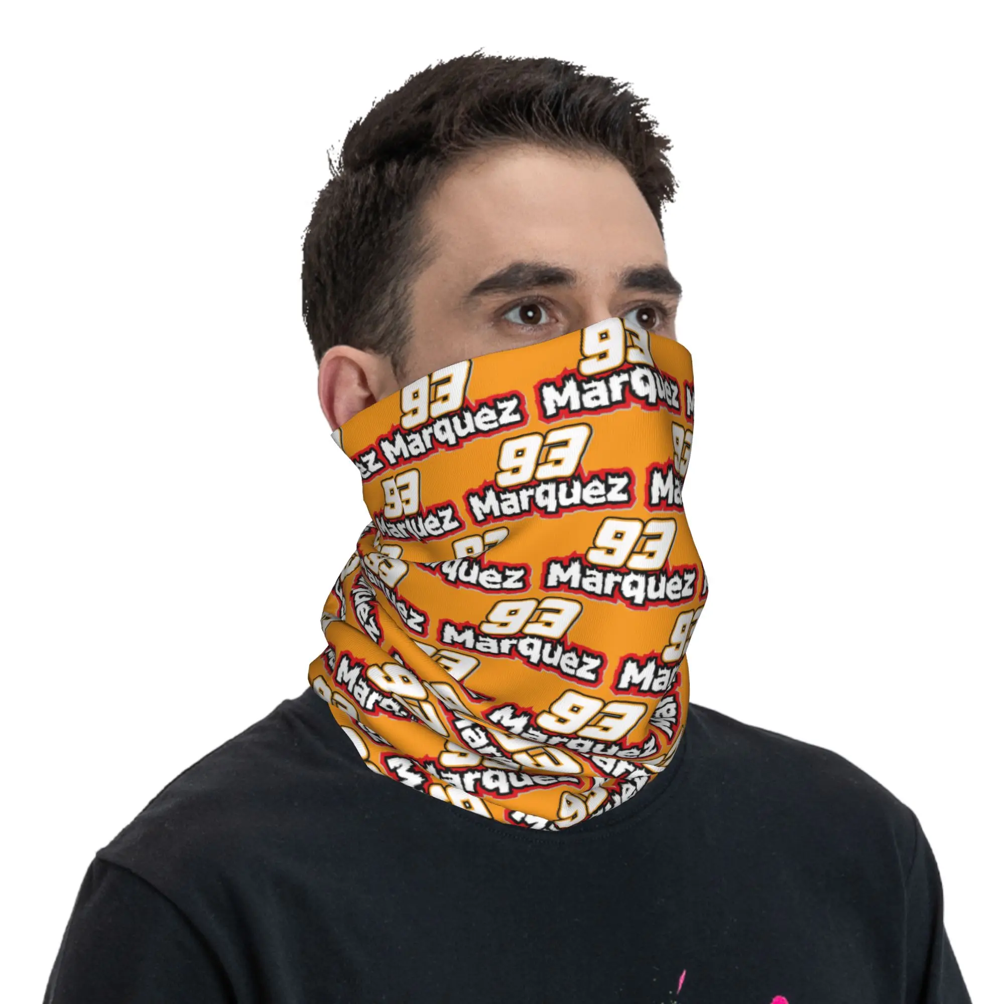 

Motor-Marquezs Marxs Motorcycle 93 Racing Bandana Neck Gaiter Printed Magic Scarf Multi-use Balaclava Outdoor Sports Unisex