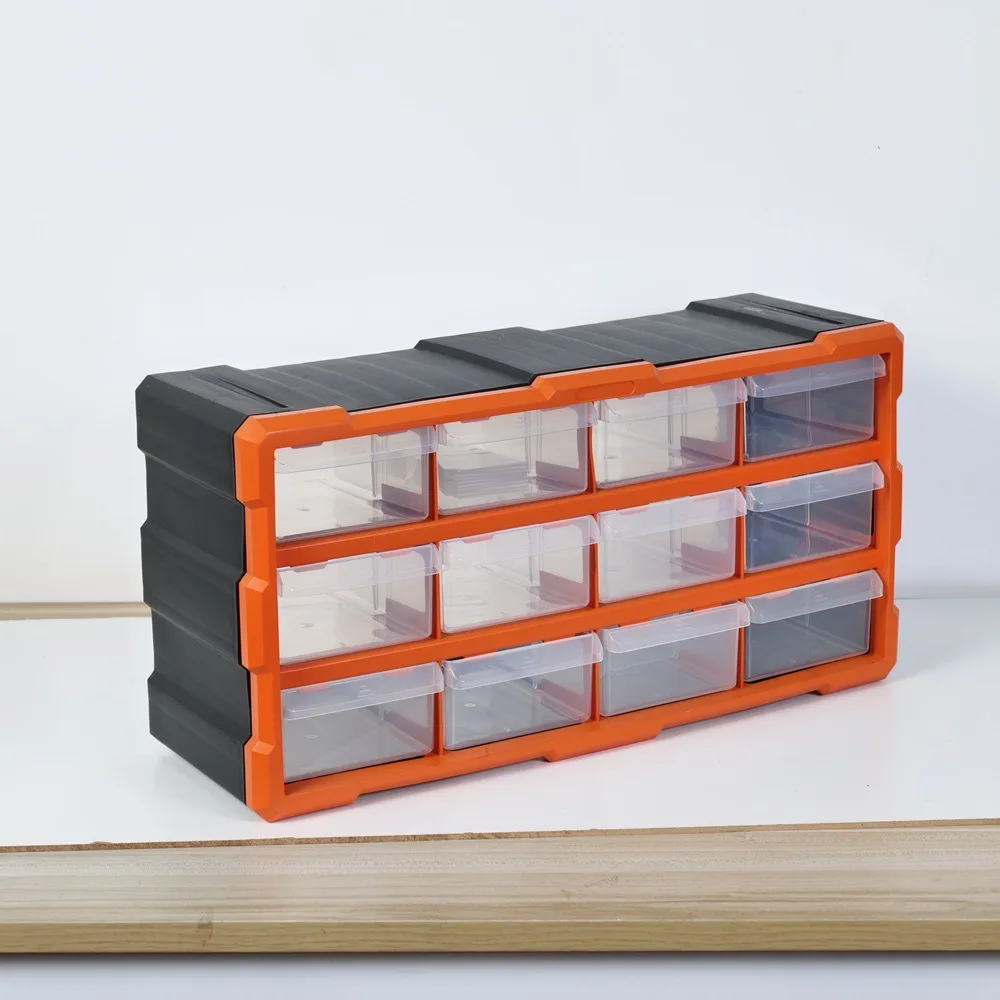 Multi-Grid Plastic Storage Box 3-Layer Drawer Dustproof Organizer for Manicure & Toys