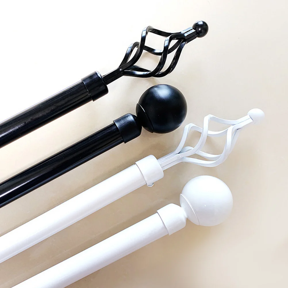 

2Pcs Roman Rod End Curtain Decorative Heads Metal Curtain Pole Accessories Sturdy Easy to Install Roman Rod Accessory