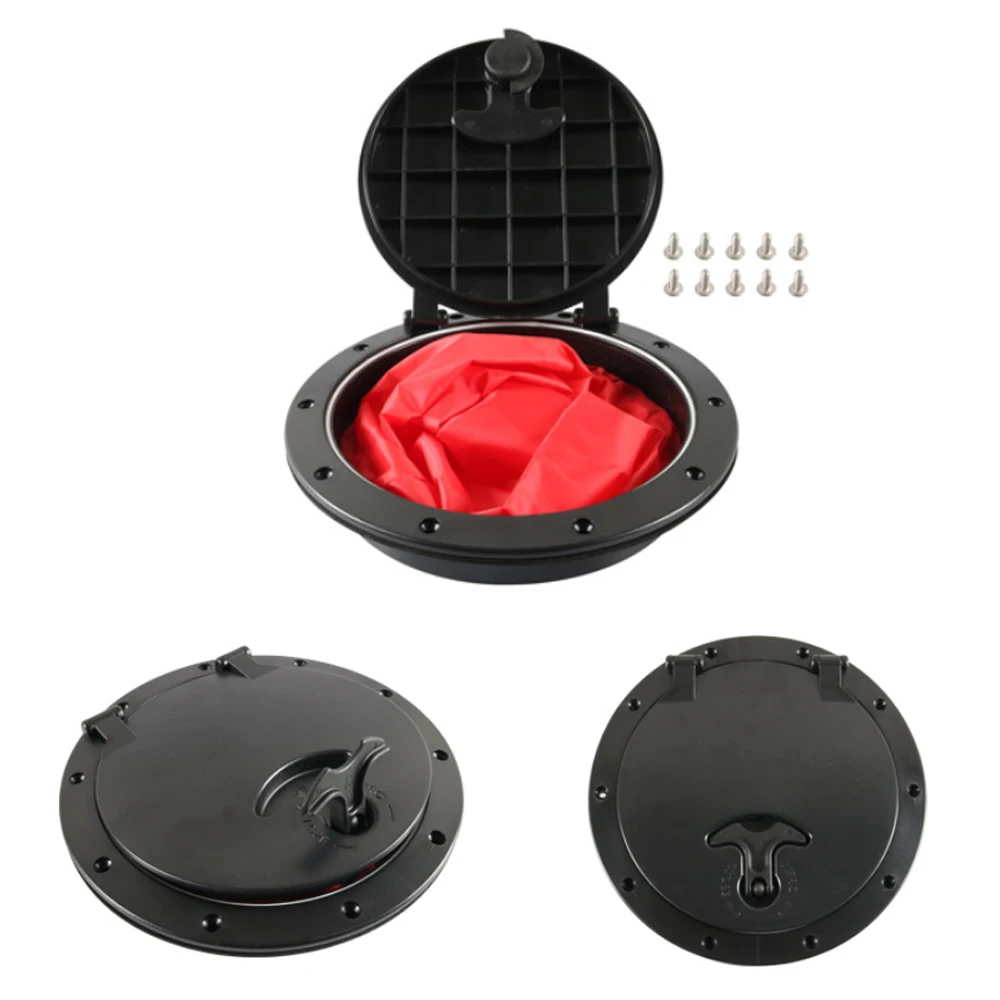 8" Dekplaat Hatch Cover ABS Ronde Deck Inspectie Hatch Cover met opbergtas