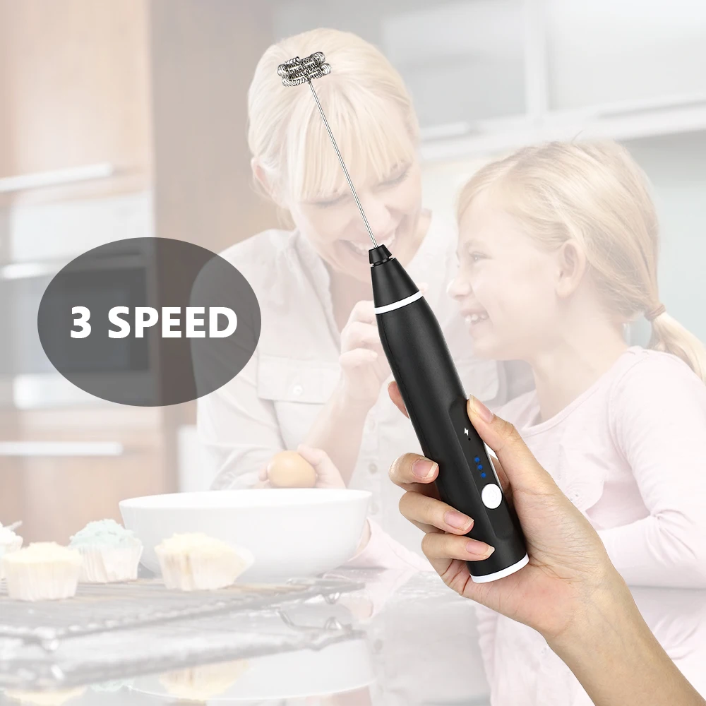 الحليب Frother USB قابلة للشحن كابتشينو صانع فقاعات الحليب آلة خفق البيض خلاط القهوة الصغيرة خلاط كهربائي خلاط المطبخ