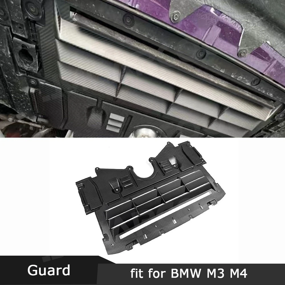 

JMCARCOOL Защитная накладка на двигатель из сухого карбона для BMW G87 M2 G80 M3 G82 G83 M4 2021-2024, нижняя декоративная крышка двигателя