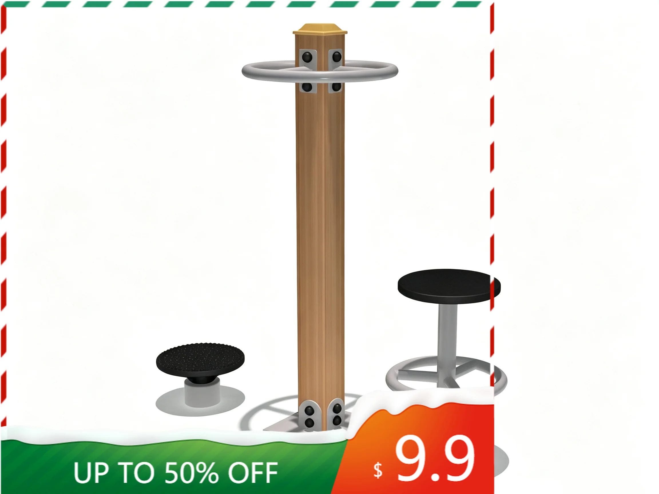 Durable Steel Waist Twister Outdoor Fitness Machine for Park Community Exercise