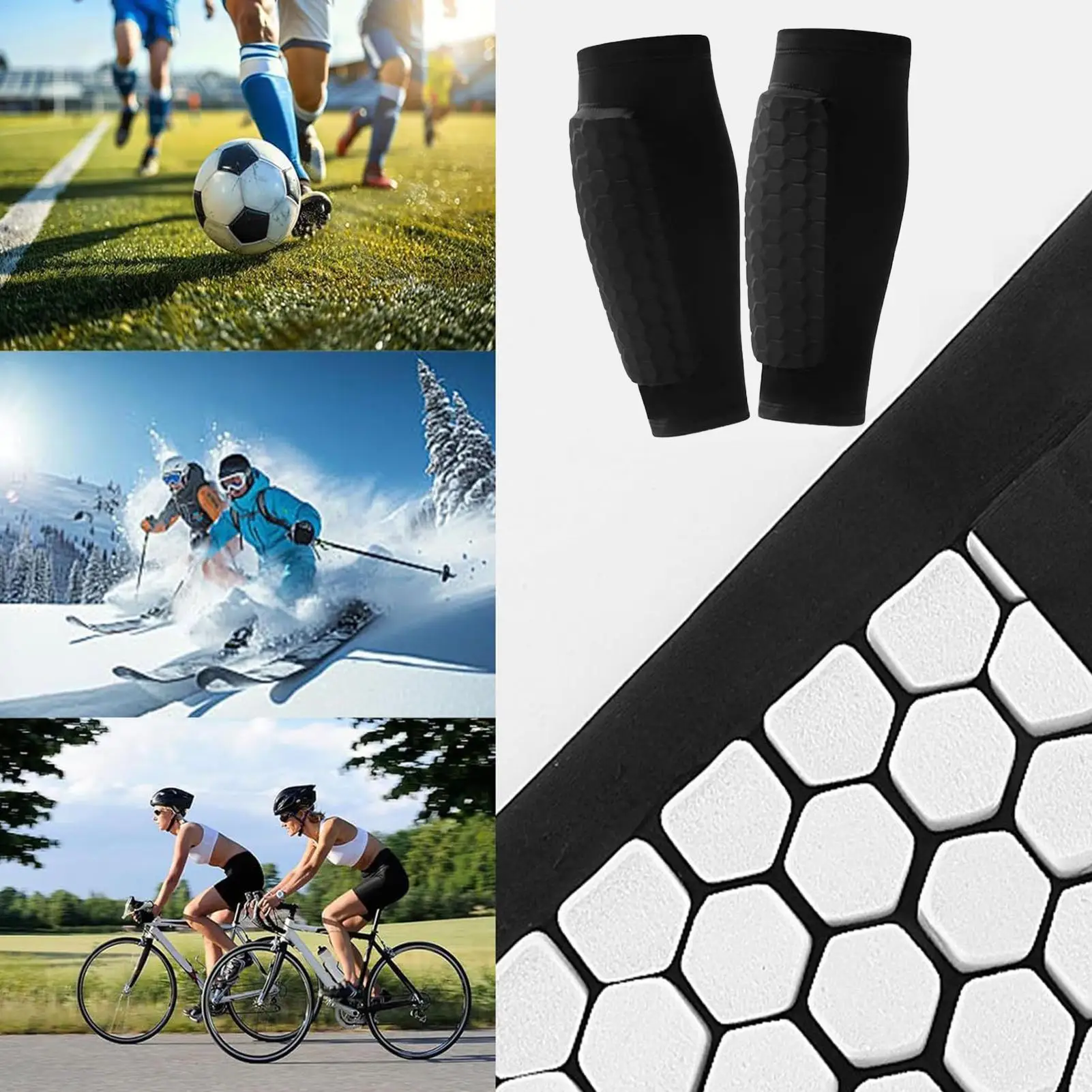 واقي قصبة التزلج، معدات حماية الساق، واقي ساق كرة القدم للأحواض على الجليد، ركوب الخيل، المبتدئين المحترفين، التزلج #5