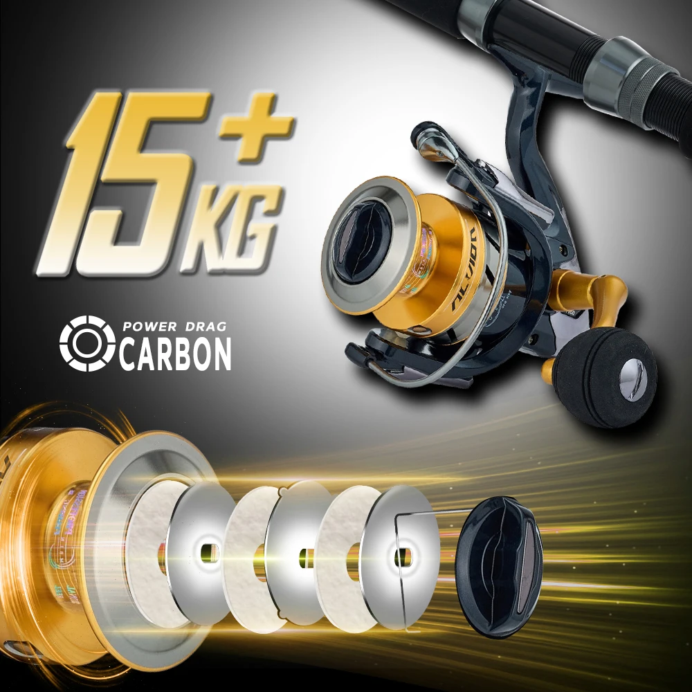 Carrete de spinning MBLN – Mango de aleación CNC y rodamiento sellado - imagen 4