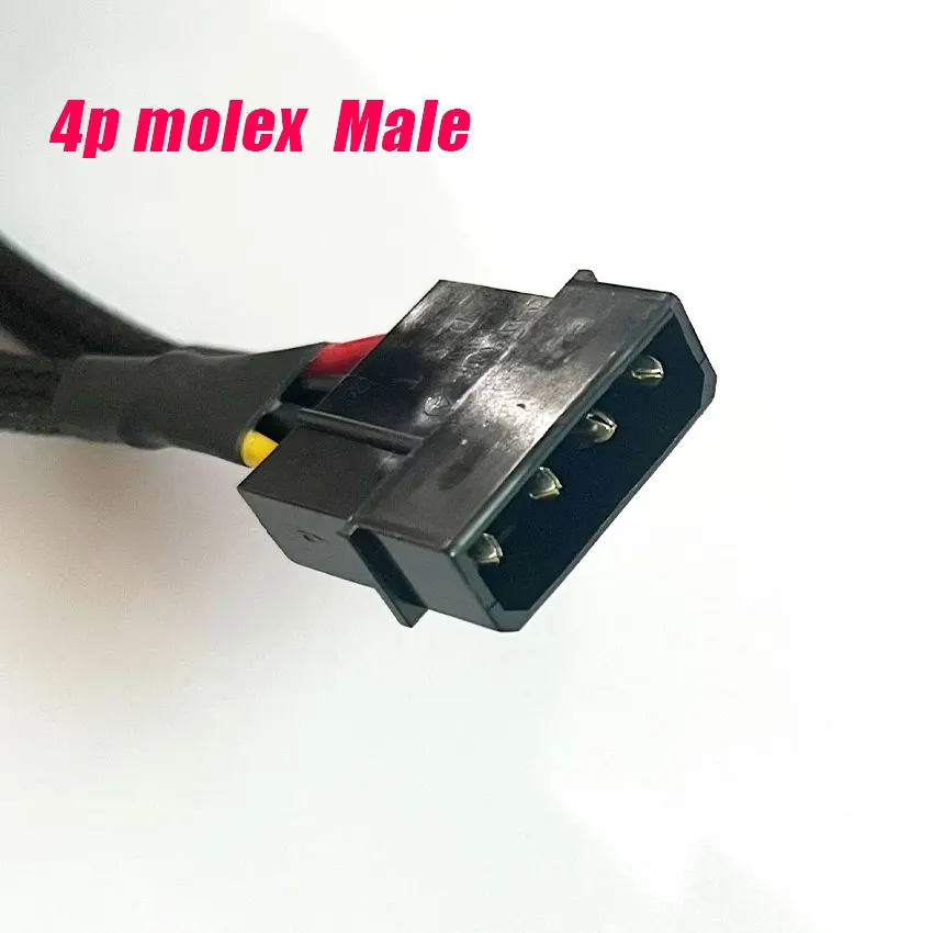 1pcs 20cm IDE Hard Drive Optical Drive Interface Cable Big 4 Pin 1 In 2  2 Way 4Pin PSU Power Splitter Cable LP4 Molex 1to2