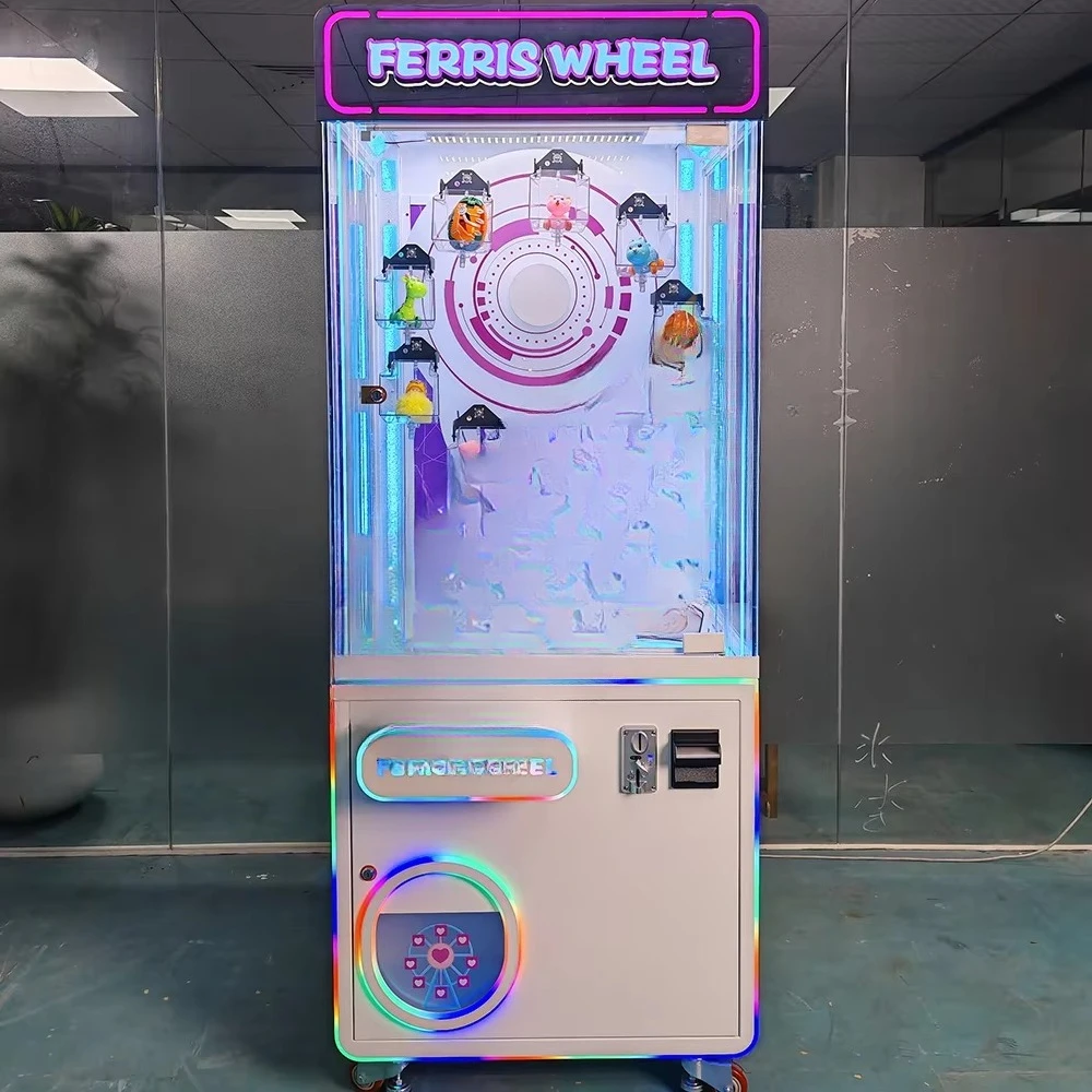 Máquina de muñecas de metal Arcade de monedas de plástico favoritas para niños baratos de alto retorno