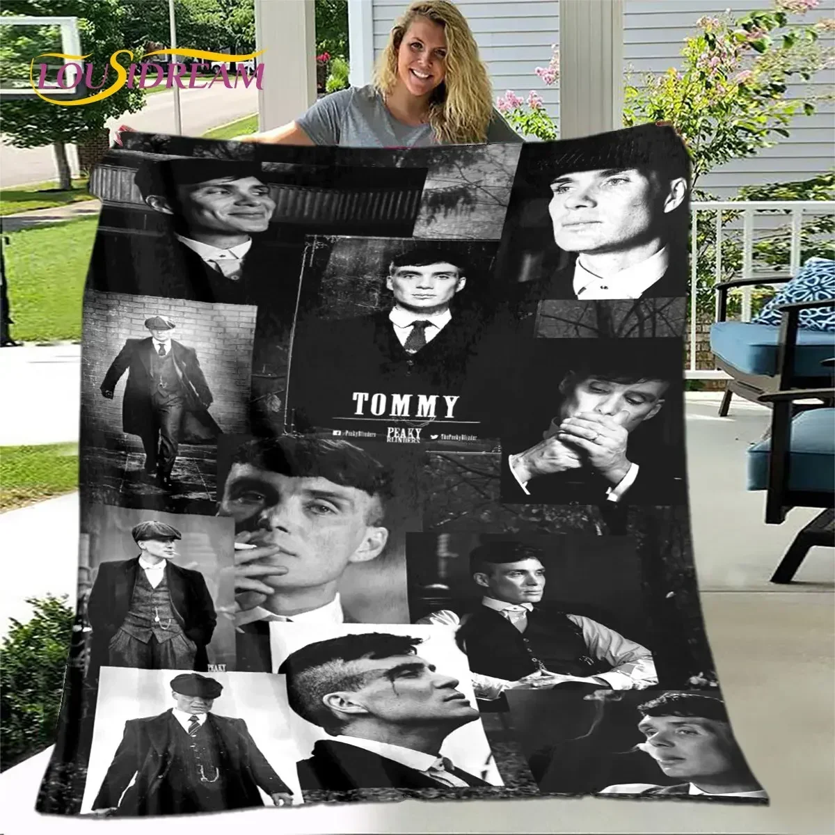 

P-Peaky Blinders Tommy Shelby Soft Plush Blanket,Flannel Blanket Throw Blanket for Living Room Bedroom Bed Sofa Picnic Cover Kid